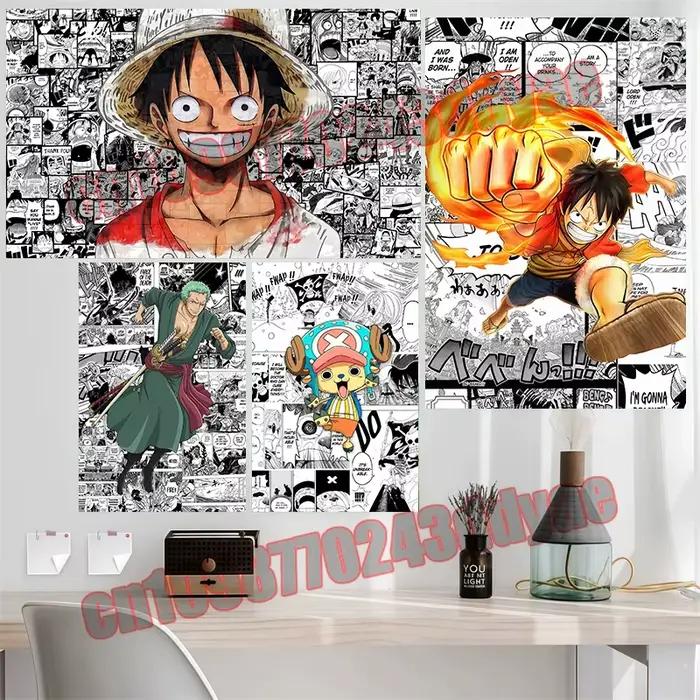 Affiche familiale moderne une pièce imprimée Luffy Zoro