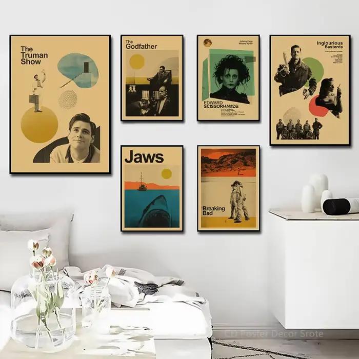 Affiche de film classique The Truman Show/Breaking Bad/Inglourious Basterds