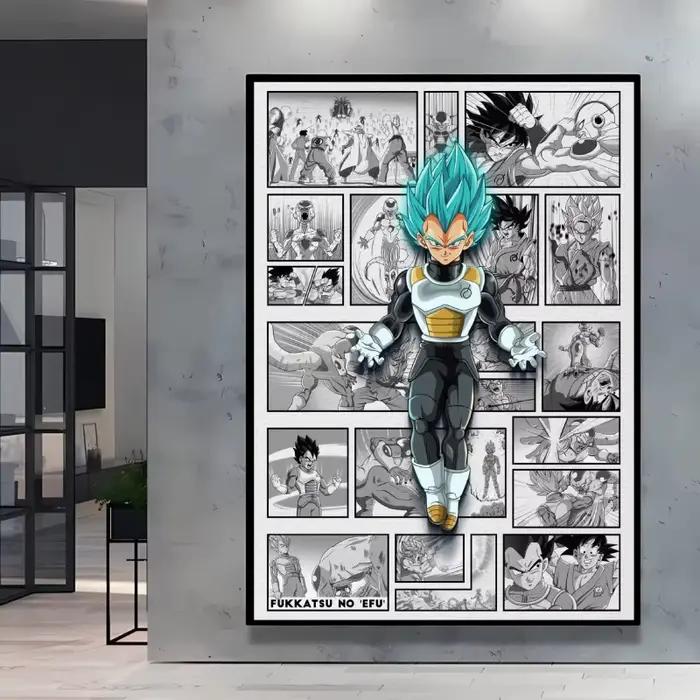 Peinture sur toile de personnages d'anime Dragon Ball