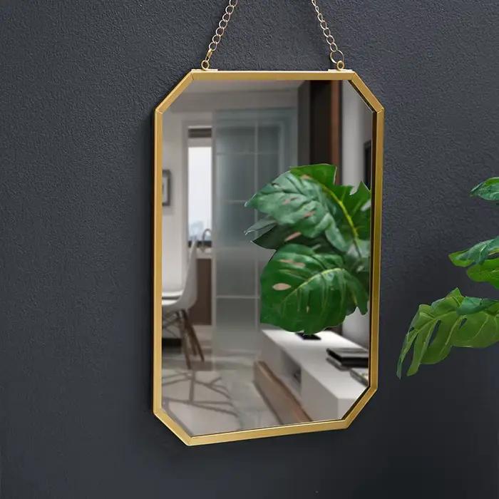 Miroir mural rectangulaire en fer de Style nordique