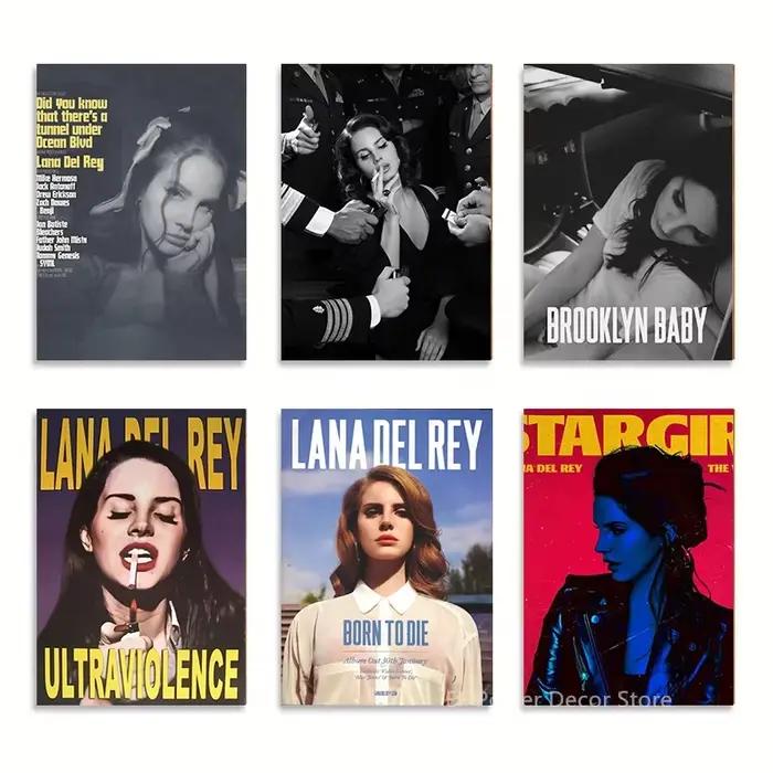 Lizzy Grant Lana Del Rey affiche impressions esthétiques photo cadeau cuisine salle décor à la maison Club Bar café décoration Art peinture murale
