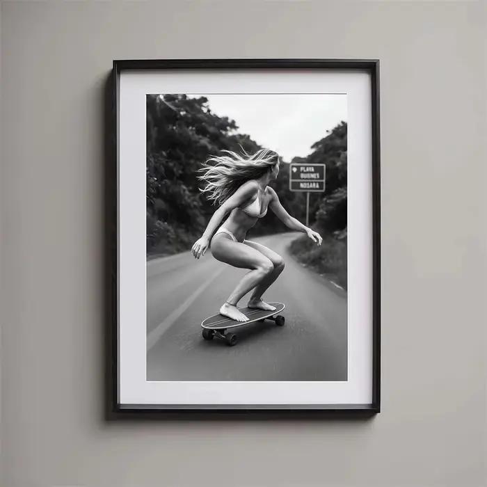 Burlesque Art rétro Glamour Pinup Girl Vintage esthétique inspiré Cabaret Style décoration de luxe photo noir et blanc