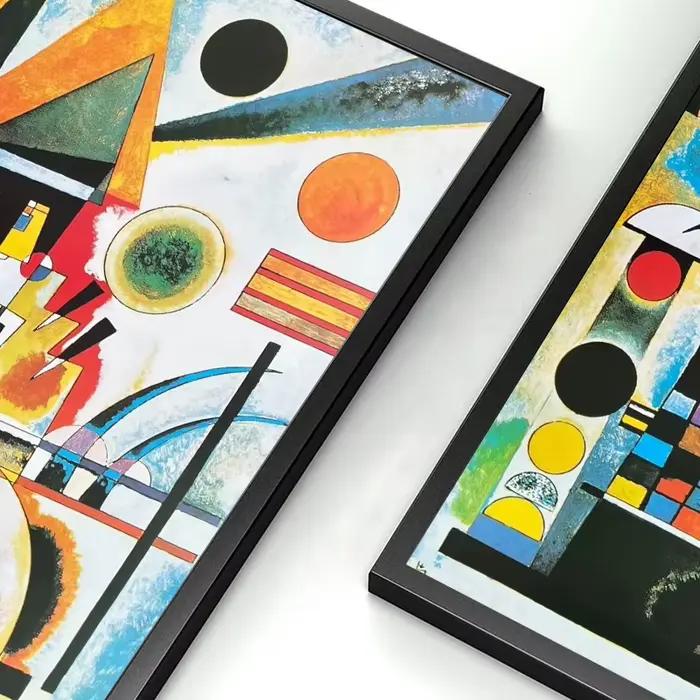 Wassily Kandinsky-Affiche de Décomposition Géométrique Rétro en Toile