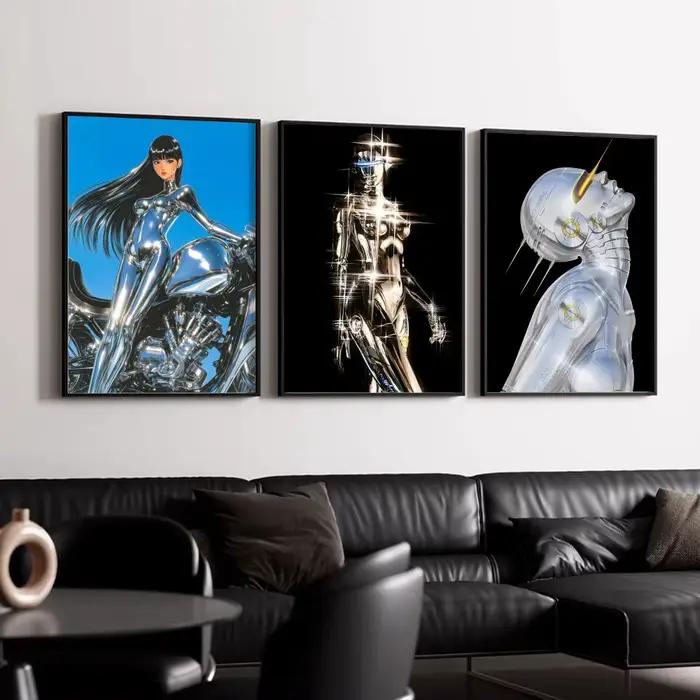 Affiche d'esthétique mécanique H-Hajime S-Sorayama