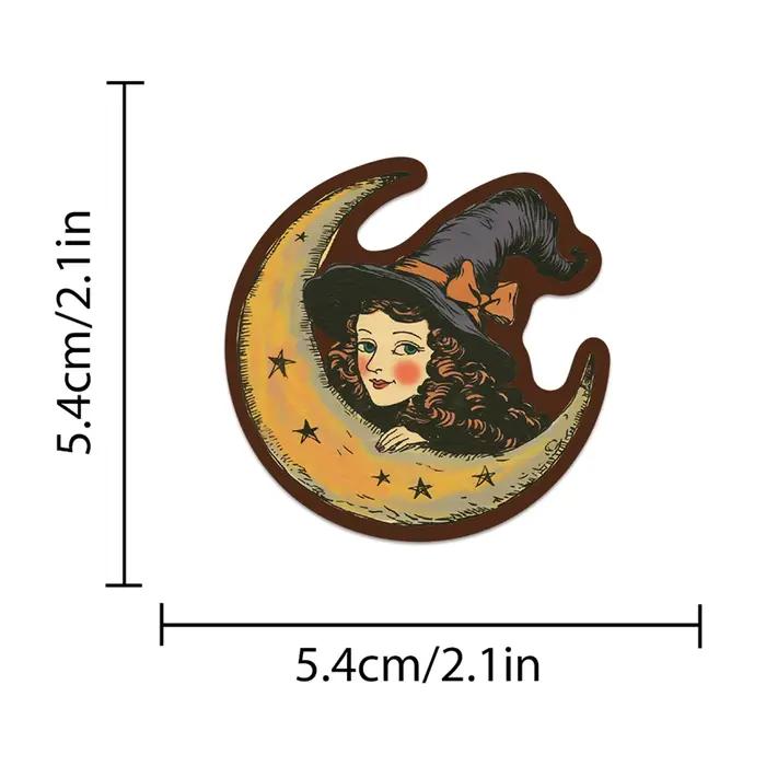 Autocollant effrayant occulte céleste