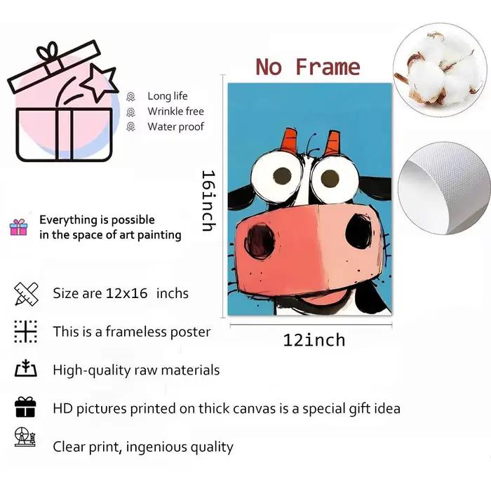 Peinture d'animaux amusants de style dessin animé