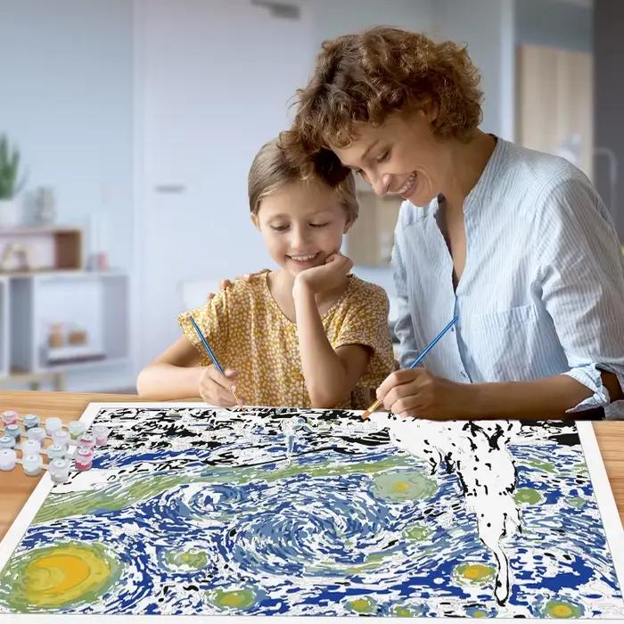 CHENISTORY – Kits de peinture par numéros de paysage de ville pour adultes