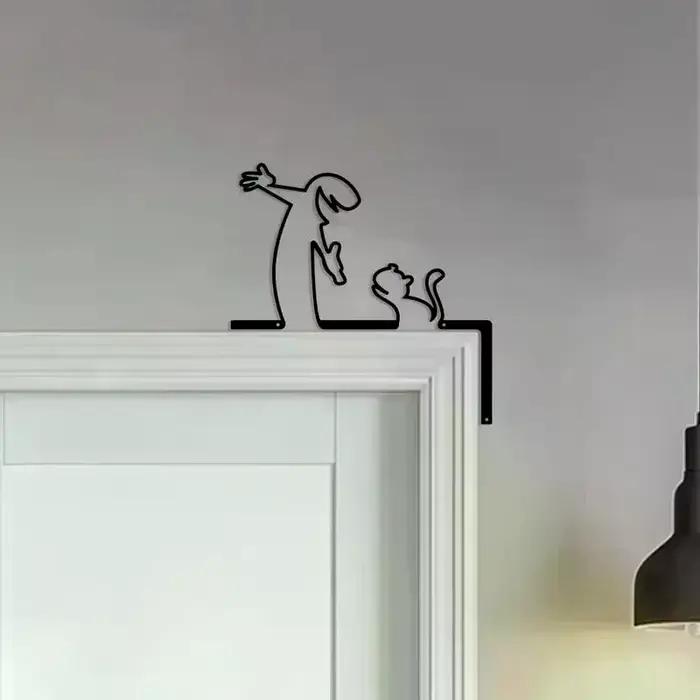 Décor mural en métal, panneau en fer forgé