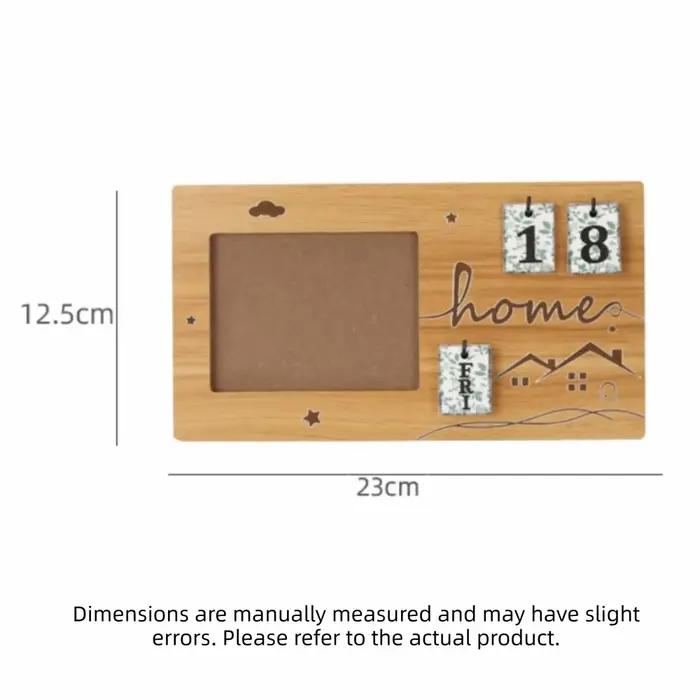 Cadre Photo en bois Sonogramme compte à rebours semaines cadeau de grossesse