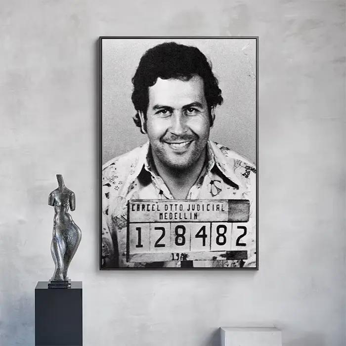 Affiche murale du seigneur Pablo Escobar Narcos Mugshot