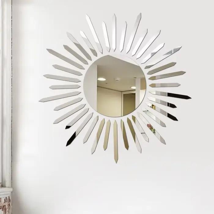 Autocollant de miroir mural 3d
