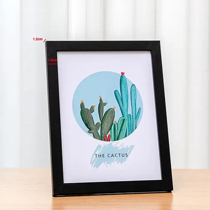 E5 cadre Photo en bois pour tenture murale 10X15 15X20 20X25cm A4