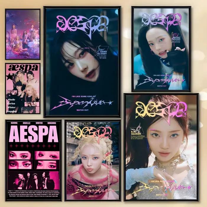 Affiche de musique pop coréenne A-Aespa