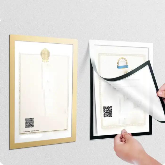 A3 A4 8.5x11 pouces cadre Photo magnétique affiche certificat œuvre mur décor à la maison cadres