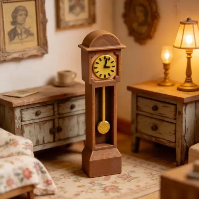 Horloge miniature pour maison de poupée