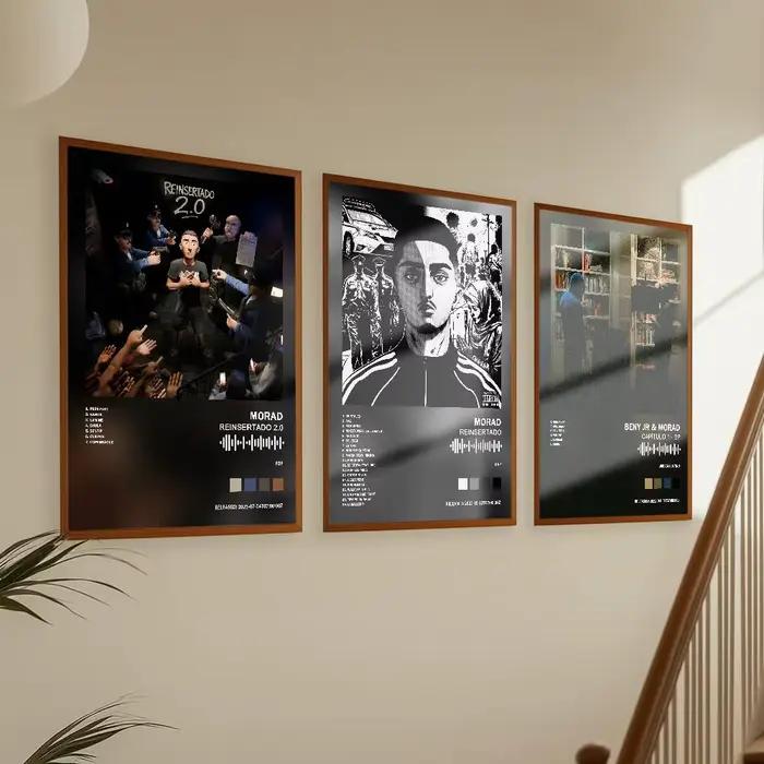 Morad affiche Album Art couverture chansons musique Rap mur papier étanche autocollant pour salon décor à la maison