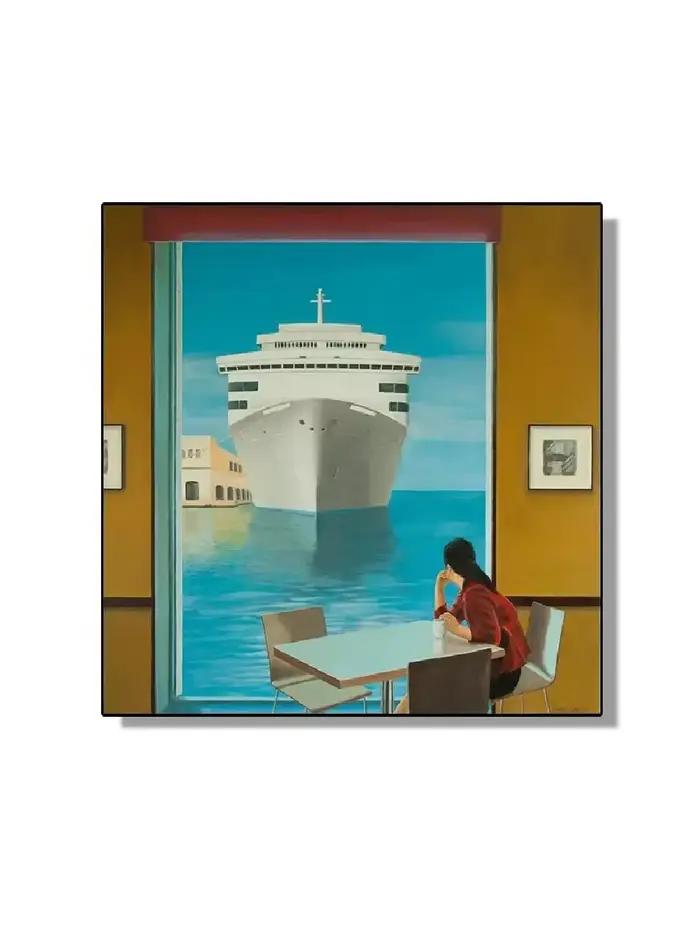 Affiche de toile de paysage abstrait