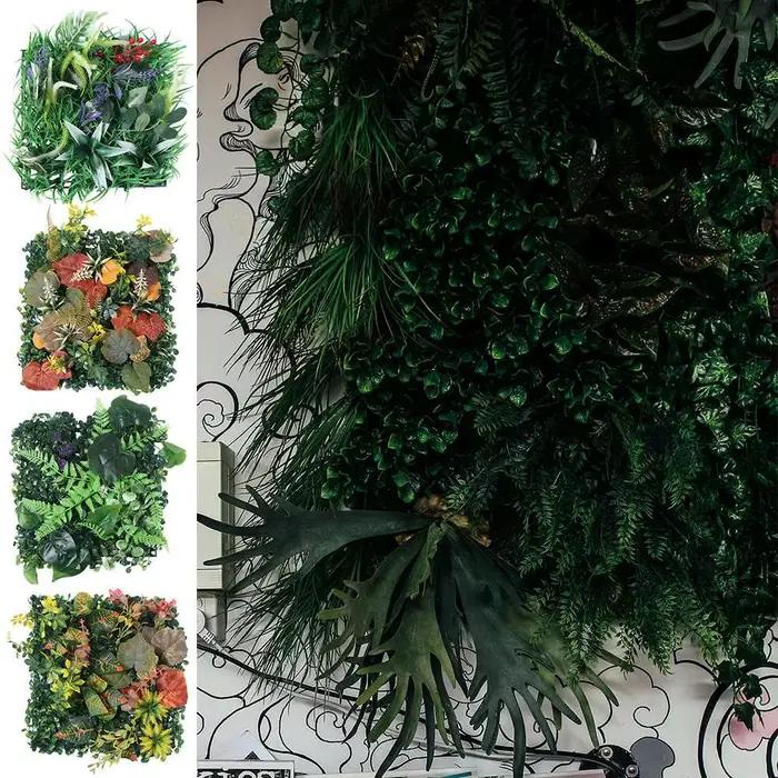 Panneau mural de plantes artificielles DIY