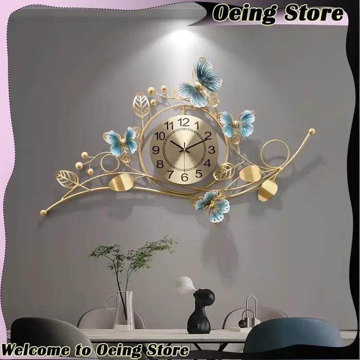 Horloge murale Design moderne Vintage or élégant Simple
