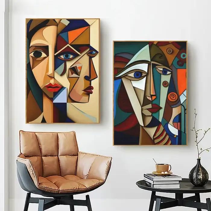Art mural abstrait scandinave