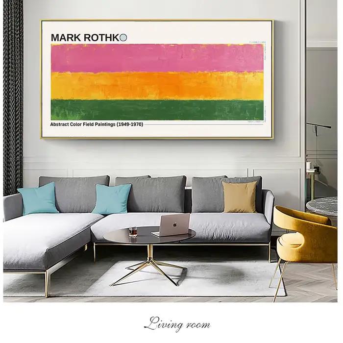 Mark Rothko – peinture sur toile de champ de couleurs abstraites