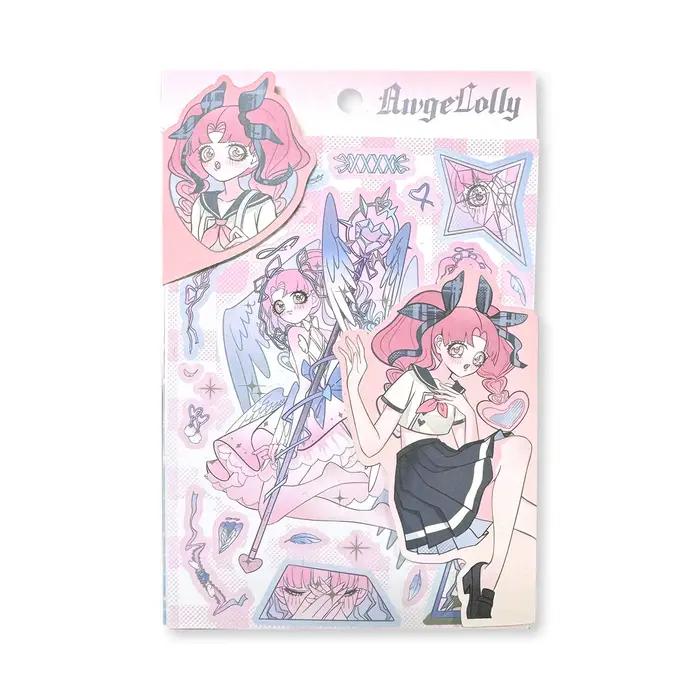 Autocollants décoratifs en papier de la série Fantasy de l'ange