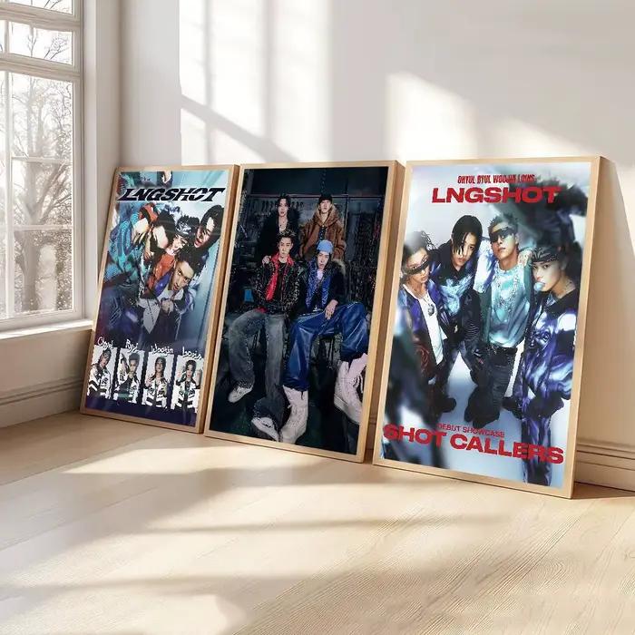 LNGSHOT Debut EP SHOT CALLERS Affiches Vintage Classiques Décoration Murale Peinture Art Mural Papier Kraft Blanc