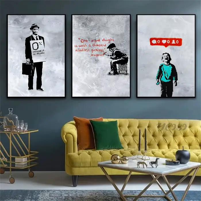 Affiches murales d'art abstrait graffiti de rue