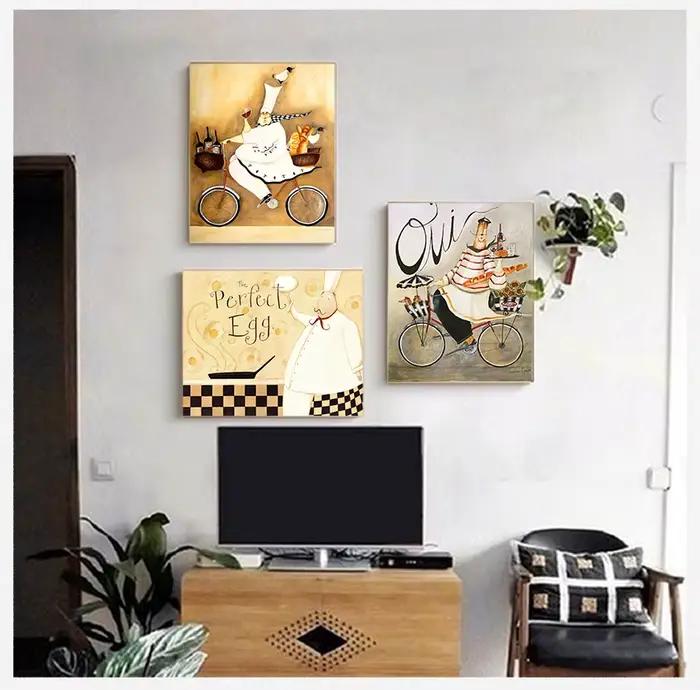 Tableau mural de cuisine imprimé sans cadre