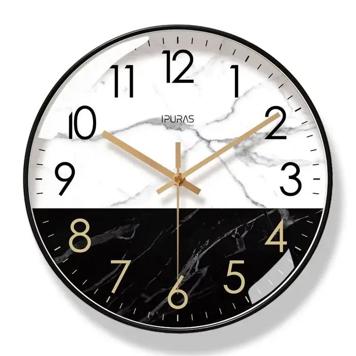 Horloge murale Bergame en marbre