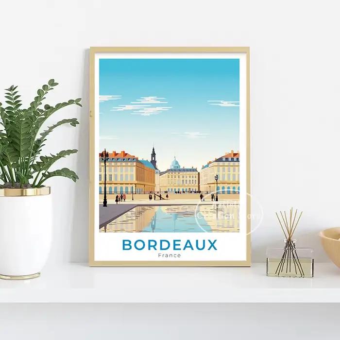 Strasbourg Marseille Paris Skyline Nice Travel Canvas Painting Prhonneur