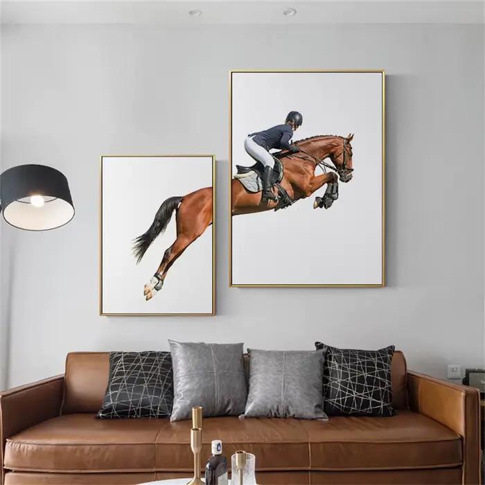 Cavalier équestre de course de chevaux