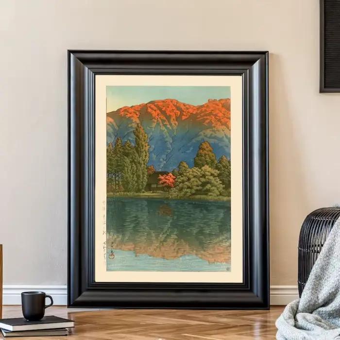 Kawase Hasui classique japonais bloc de bois paysage œuvre toile affiche imprimée océan montagne mur photos décor à la maison
