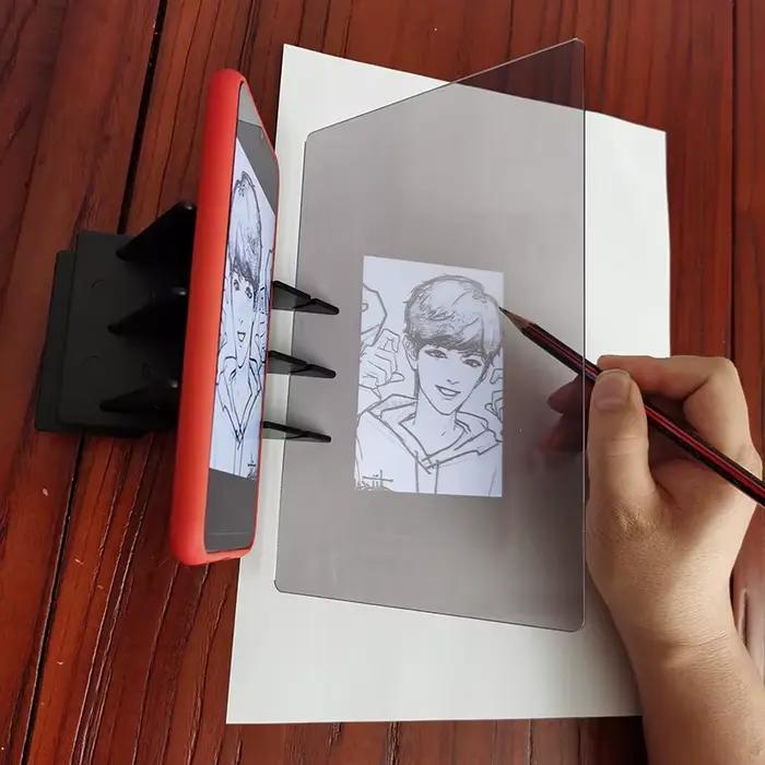 Planche à peinture, idéale pour les artistes et les amateurs-ensemble d'outils de dessin et de croquis créatifs avec fournitures d'art pour tableau de Projection