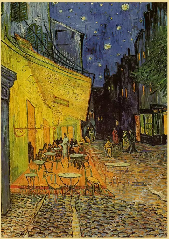 Leonardo Di Ser Piero Da Vinci Vincent Willem Van Gogh affiche imprime Vintage maison salle à manger Art décoration murale rétro peinture