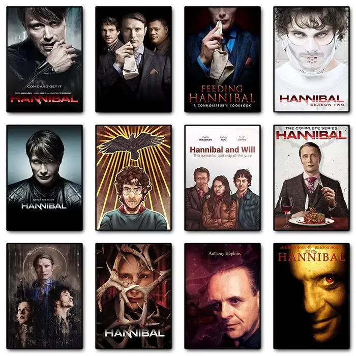 Affiches de la série TV d'horreur Hannibal