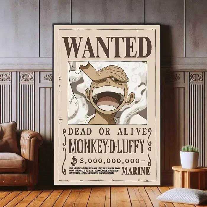 Affiche d'art murale autocollante One Piece