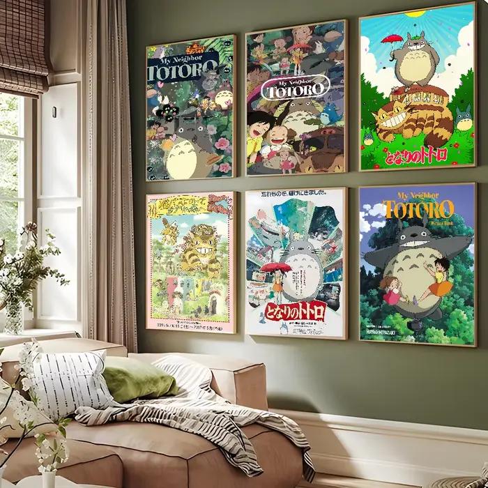 Affiches de dessin animé Studio Ghibli mon voisin t-totoro