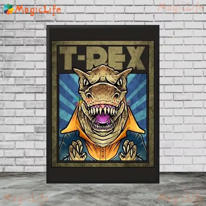 Affiches de dinosaures jurassiques couleur dessin animé dinosaure
