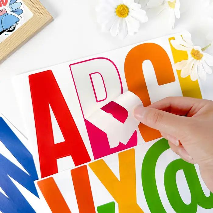 Lettres et chiffres autocollants en vinyle de 5 pouces