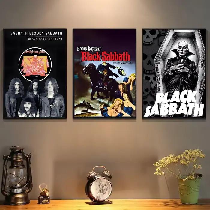 Affiche noire s-sabbath Band Anmie
