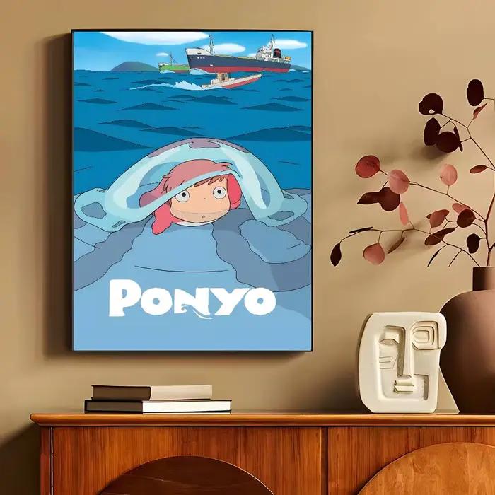Affiches classiques de dessins animés P-Ponyo