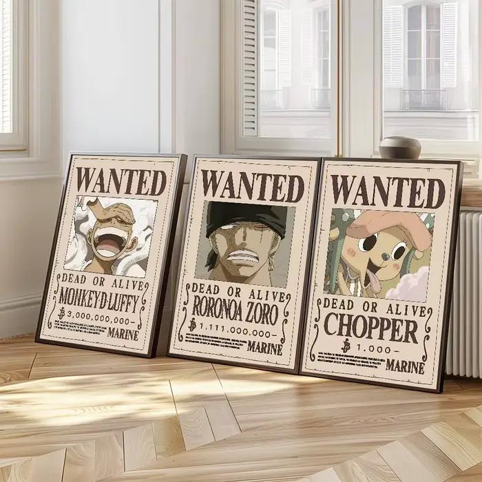 Affiche d'art murale autocollante One Piece