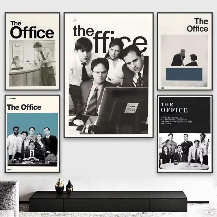 Affiche murale American Tv The O-Office, autocollants muraux élégants et abordables pour dortoir, salon et chambre à coucher