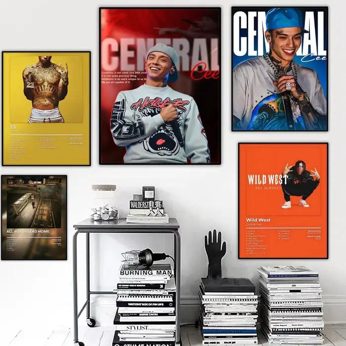 Affiche sur toile C-Central Cee Rapper Album Painting Calligraphy pour couloir