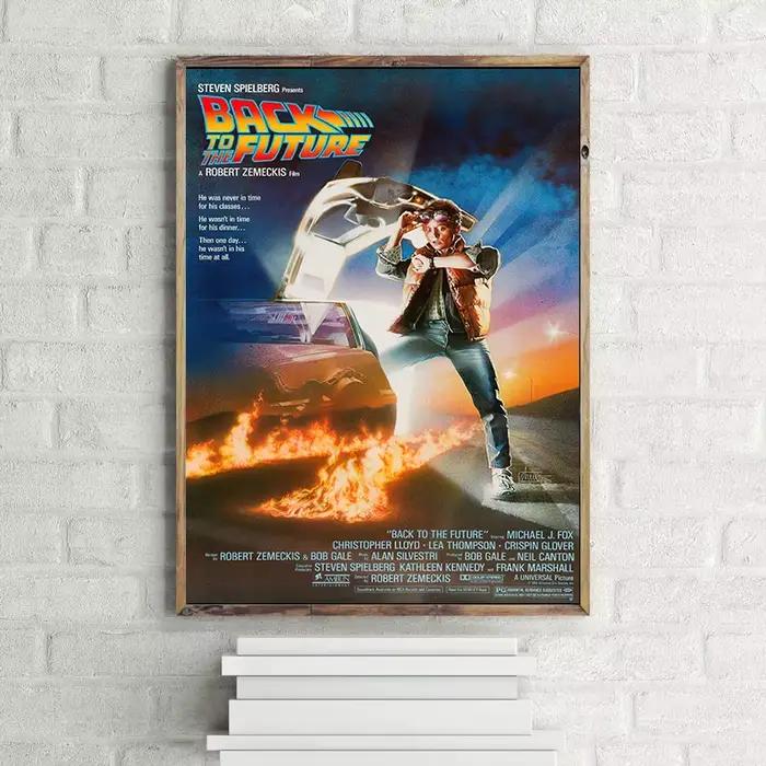 Affiches de trilogie du film Vintage retour vers le futur