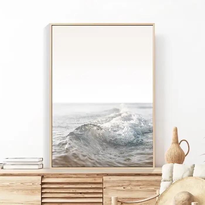 Peinture sur toile de pont de lac de mer