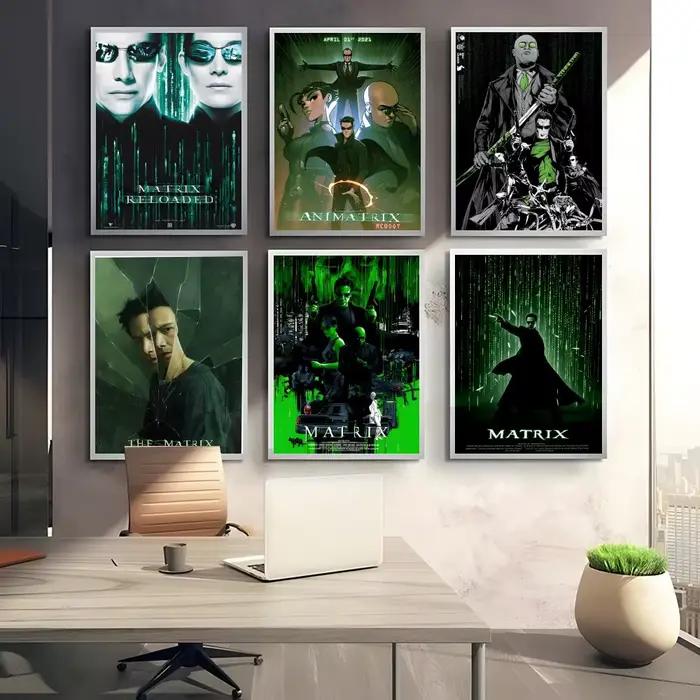 Affiche sur toile de calligraphie du film The M-Matrix: sans plis