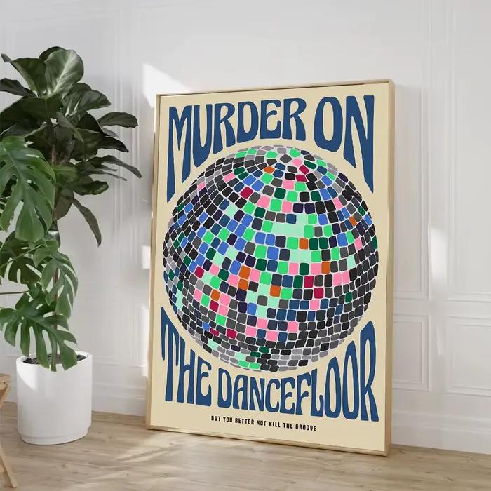 Affiches de danse en cette cuisine