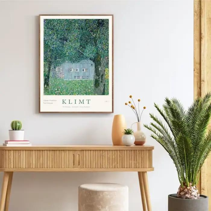 Affiche d'exposition d'impression d'art Gustav Klimt